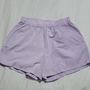 Aritzia TNA Purple Athletic Shorts Elastic Waist Lightweight